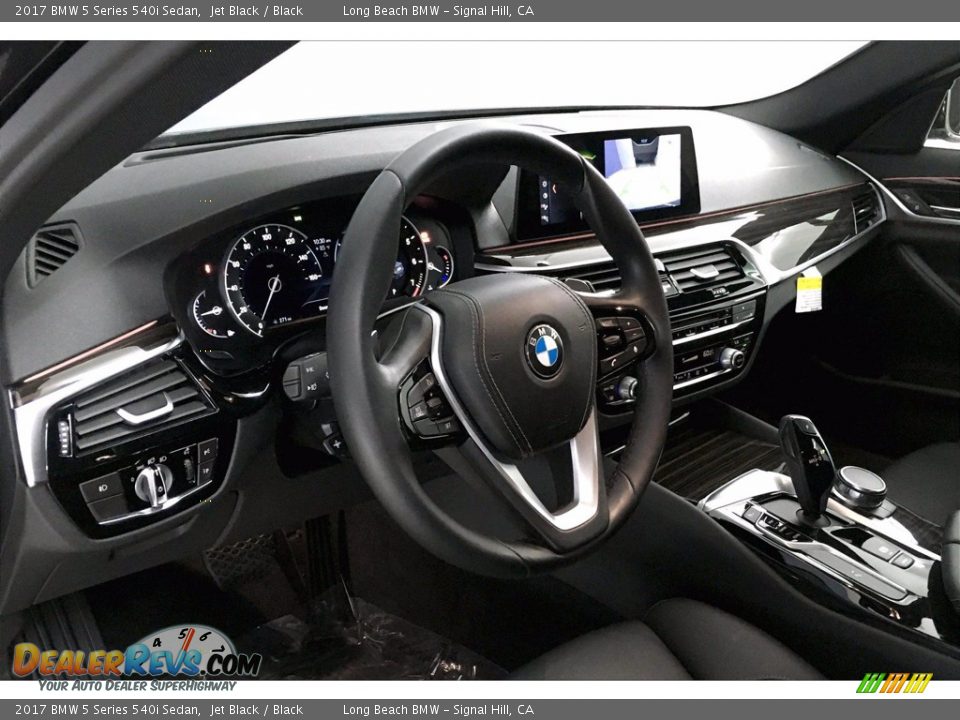 2017 BMW 5 Series 540i Sedan Jet Black / Black Photo #21