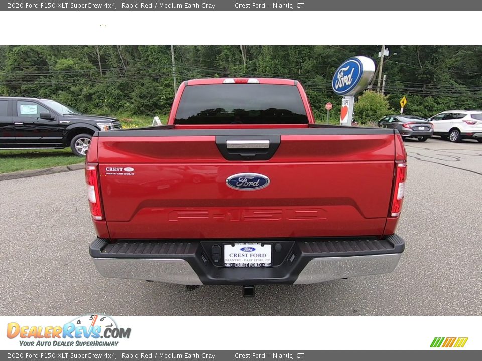 2020 Ford F150 XLT SuperCrew 4x4 Rapid Red / Medium Earth Gray Photo #6