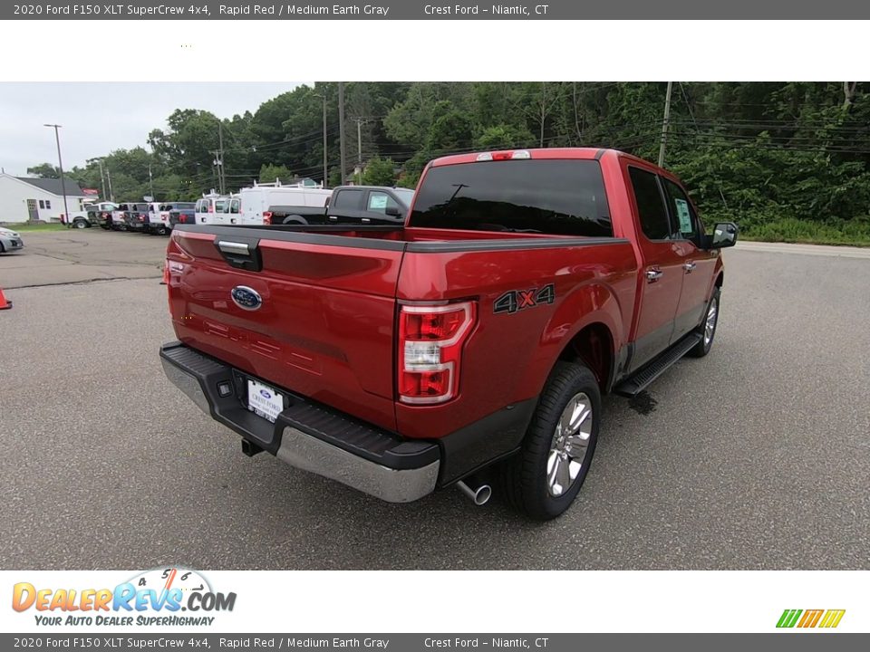 2020 Ford F150 XLT SuperCrew 4x4 Rapid Red / Medium Earth Gray Photo #7