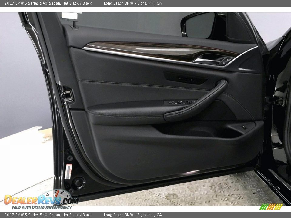 2017 BMW 5 Series 540i Sedan Jet Black / Black Photo #23