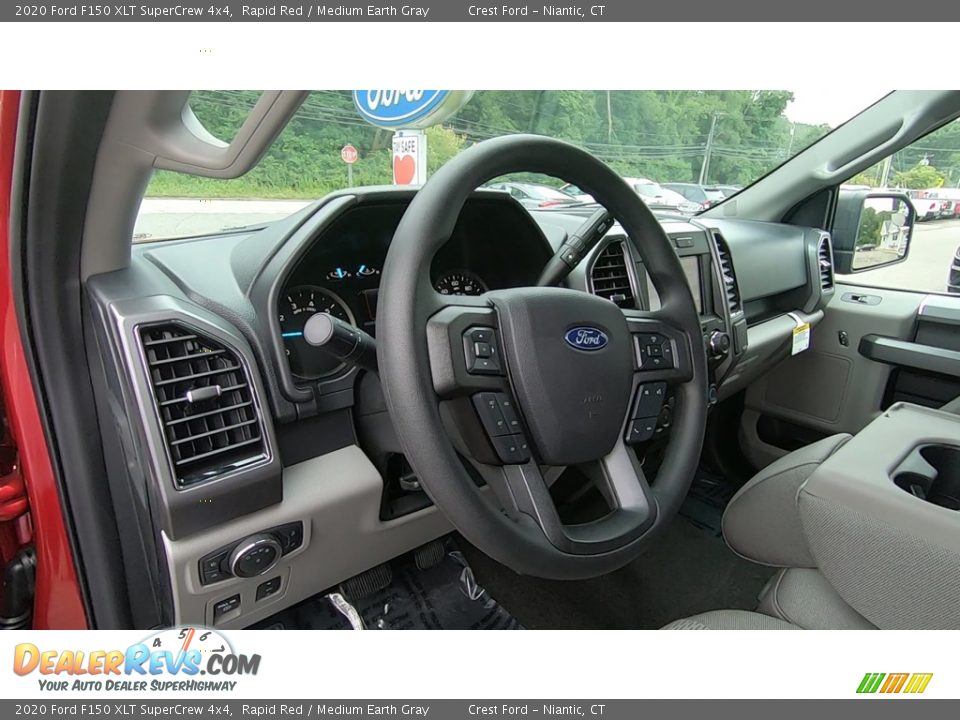 2020 Ford F150 XLT SuperCrew 4x4 Rapid Red / Medium Earth Gray Photo #10