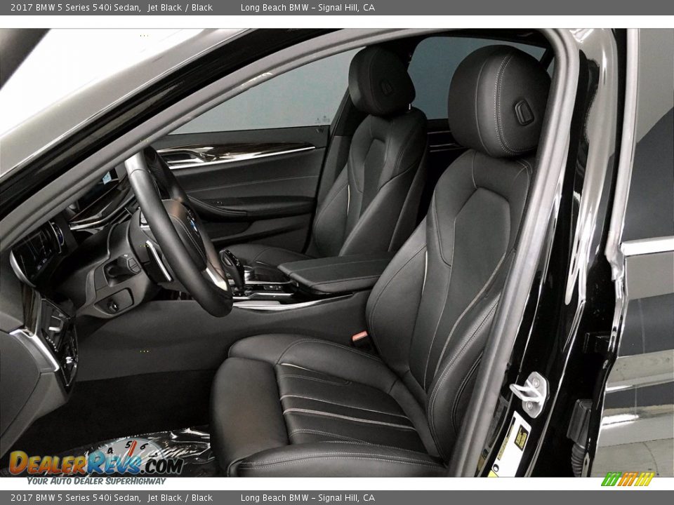 2017 BMW 5 Series 540i Sedan Jet Black / Black Photo #28