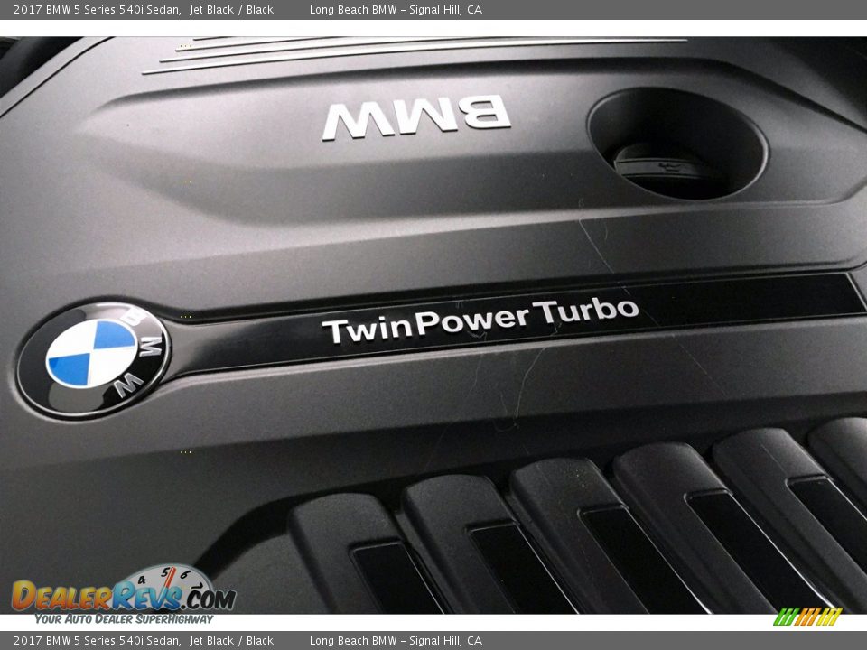 2017 BMW 5 Series 540i Sedan Jet Black / Black Photo #35