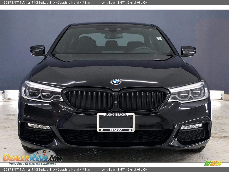 2017 BMW 5 Series 540i Sedan Black Sapphire Metallic / Black Photo #2