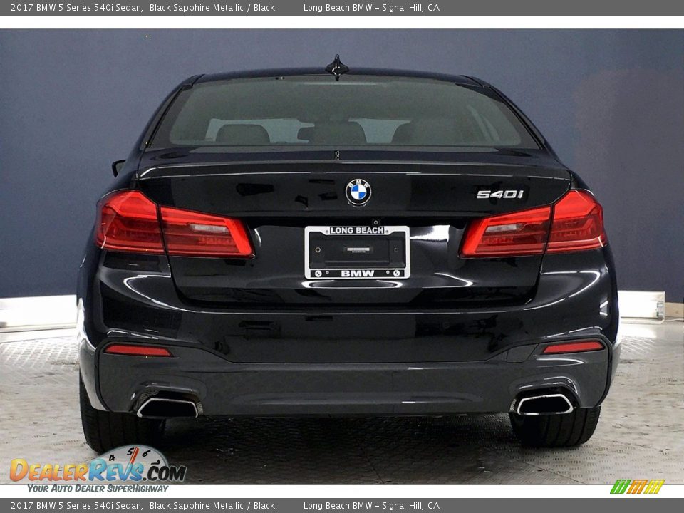 2017 BMW 5 Series 540i Sedan Black Sapphire Metallic / Black Photo #3