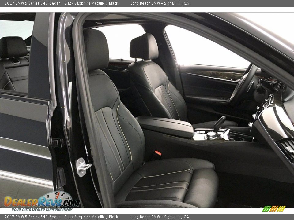 2017 BMW 5 Series 540i Sedan Black Sapphire Metallic / Black Photo #6