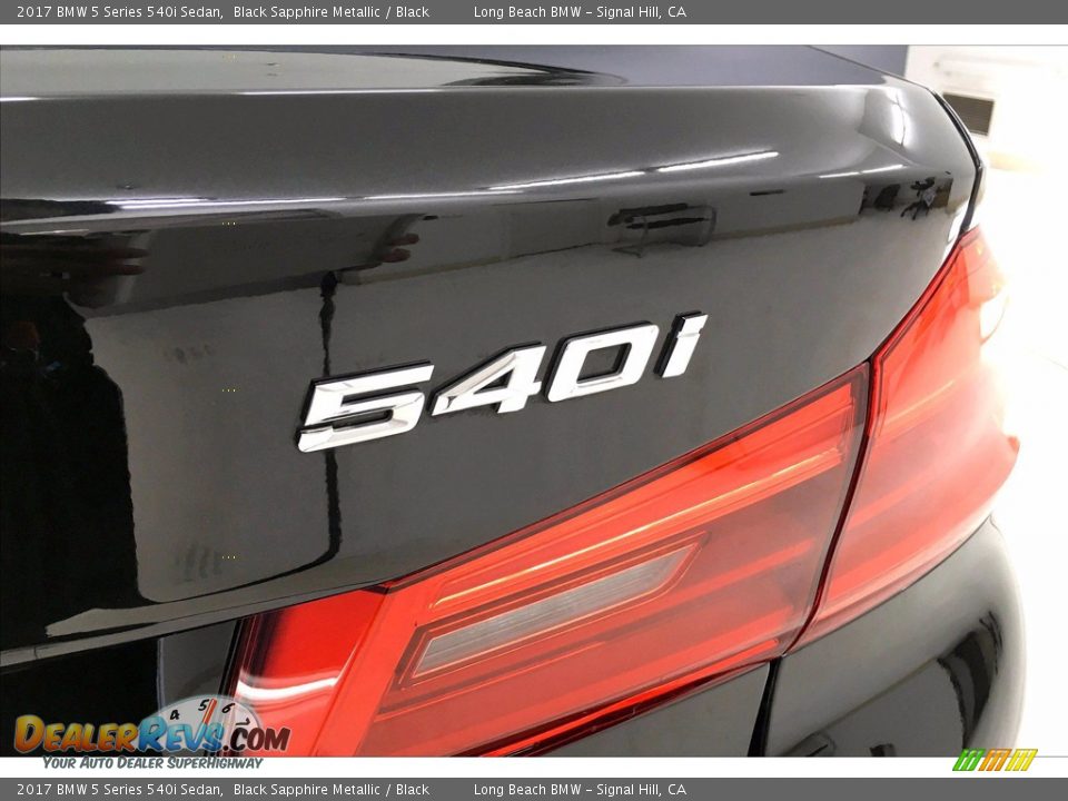 2017 BMW 5 Series 540i Sedan Black Sapphire Metallic / Black Photo #7