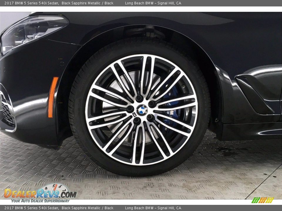 2017 BMW 5 Series 540i Sedan Black Sapphire Metallic / Black Photo #8