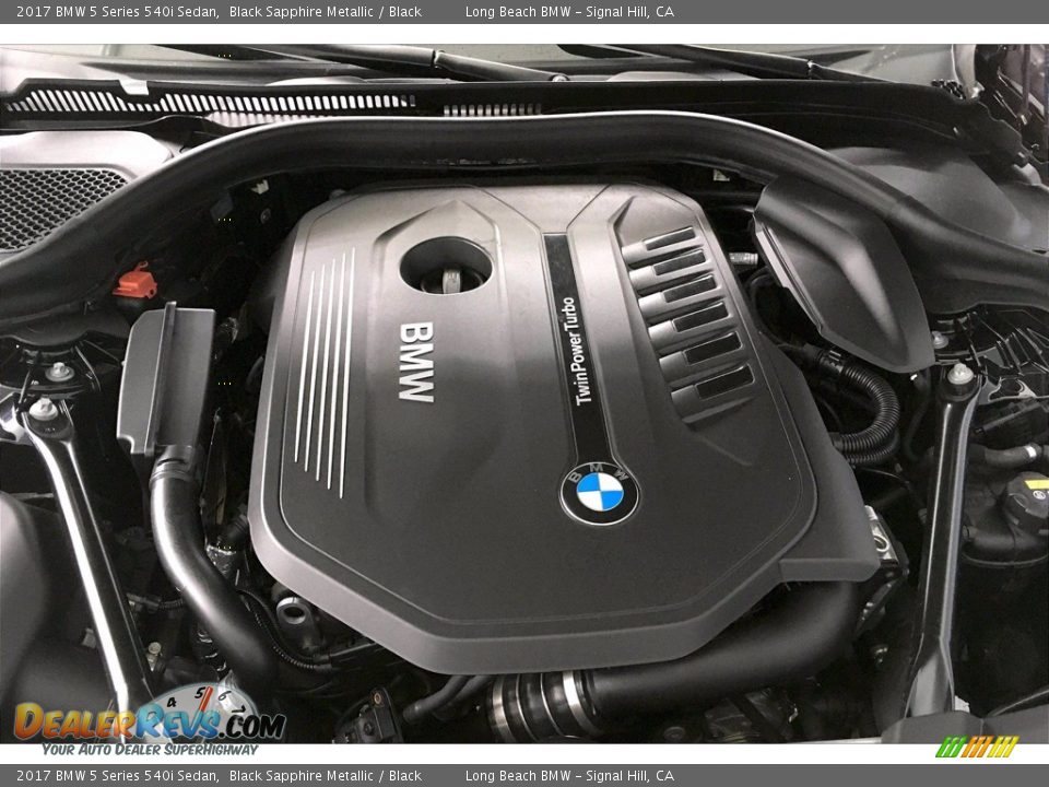 2017 BMW 5 Series 540i Sedan Black Sapphire Metallic / Black Photo #9