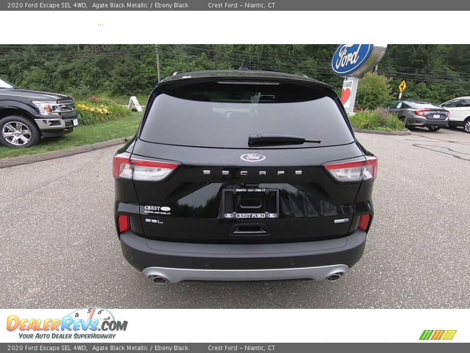 2020 Ford Escape SEL 4WD Agate Black Metallic / Ebony Black Photo #6