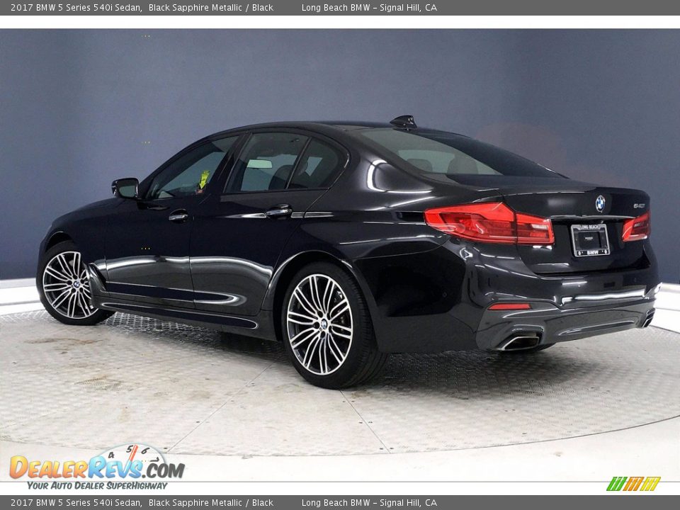 2017 BMW 5 Series 540i Sedan Black Sapphire Metallic / Black Photo #10