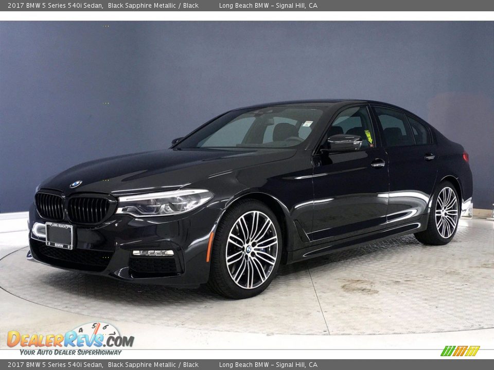 2017 BMW 5 Series 540i Sedan Black Sapphire Metallic / Black Photo #12