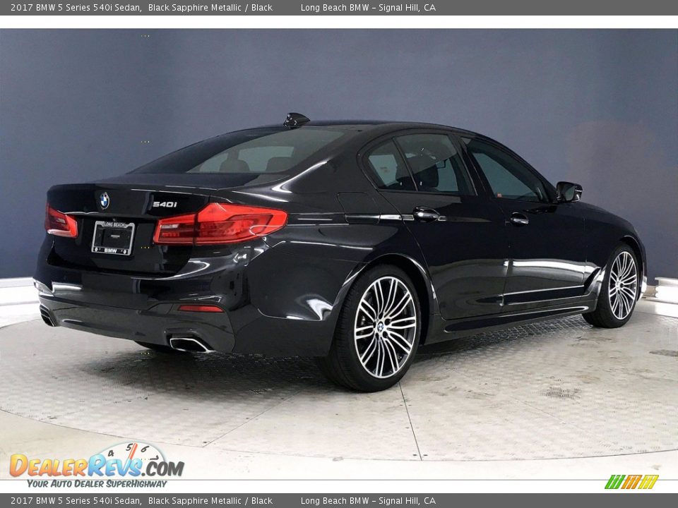 2017 BMW 5 Series 540i Sedan Black Sapphire Metallic / Black Photo #13