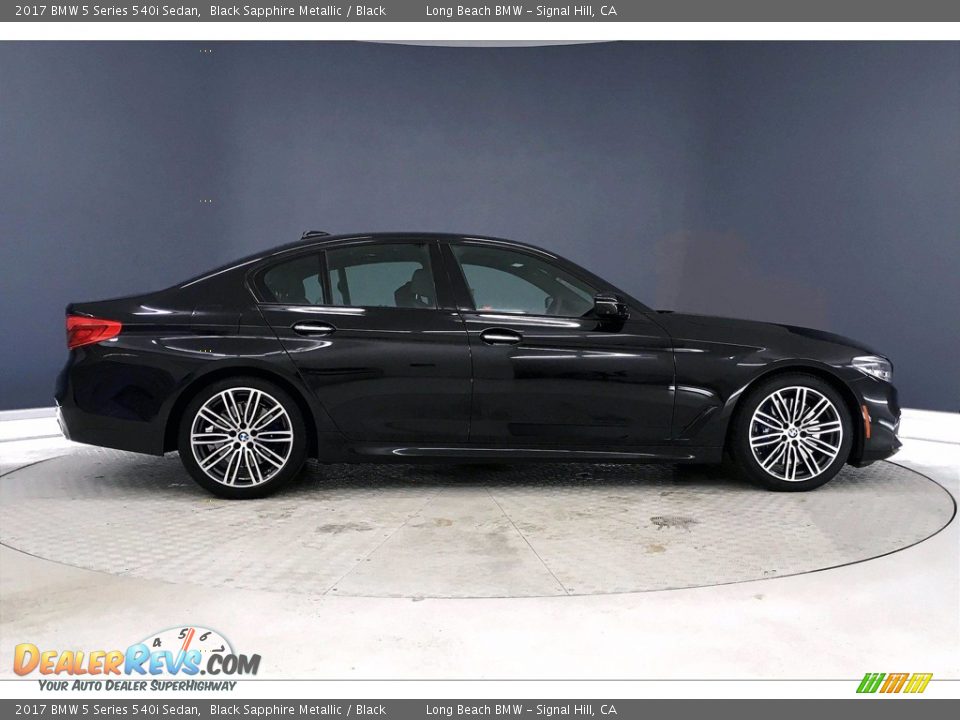 2017 BMW 5 Series 540i Sedan Black Sapphire Metallic / Black Photo #14