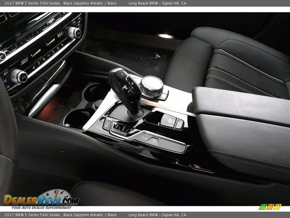 2017 BMW 5 Series 540i Sedan Black Sapphire Metallic / Black Photo #16