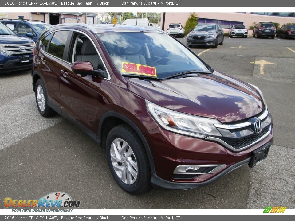 2016 Honda CR-V EX-L AWD Basque Red Pearl II / Black Photo #3