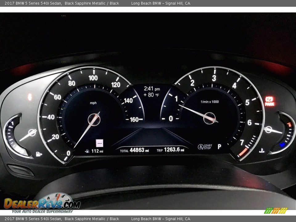 2017 BMW 5 Series 540i Sedan Black Sapphire Metallic / Black Photo #20