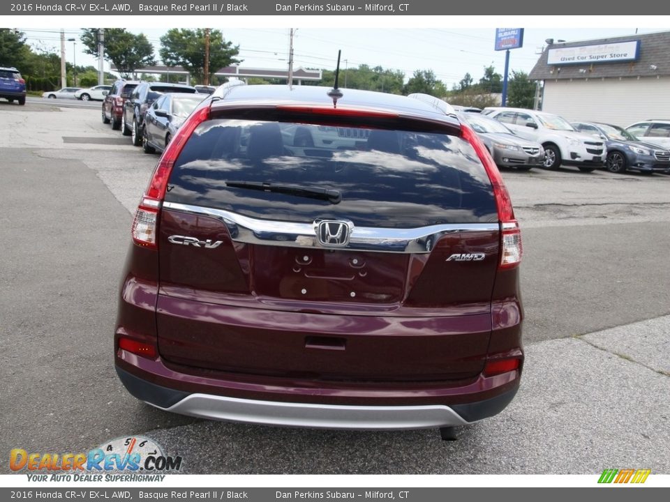 2016 Honda CR-V EX-L AWD Basque Red Pearl II / Black Photo #6