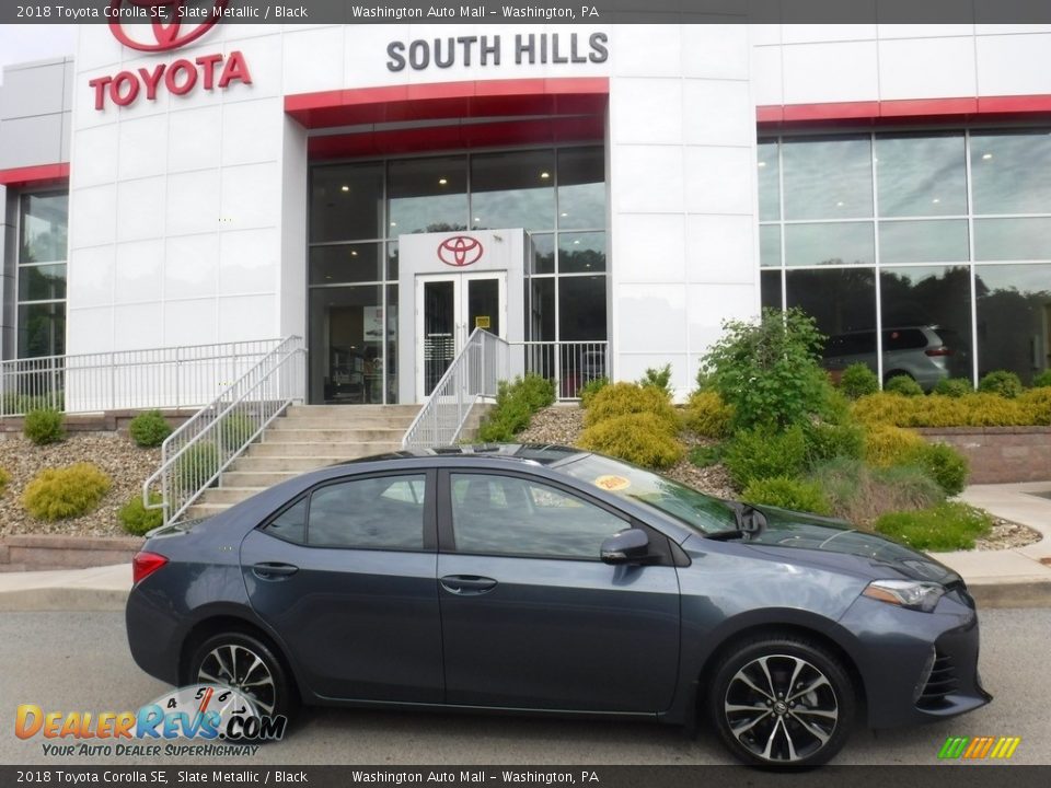 2018 Toyota Corolla SE Slate Metallic / Black Photo #2