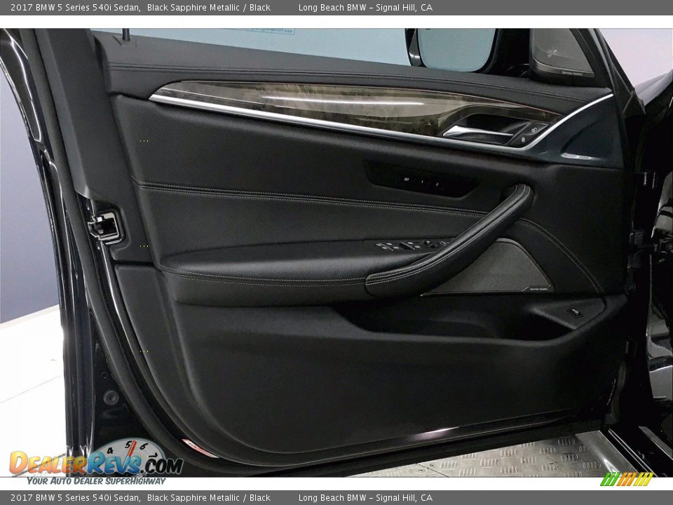 2017 BMW 5 Series 540i Sedan Black Sapphire Metallic / Black Photo #23