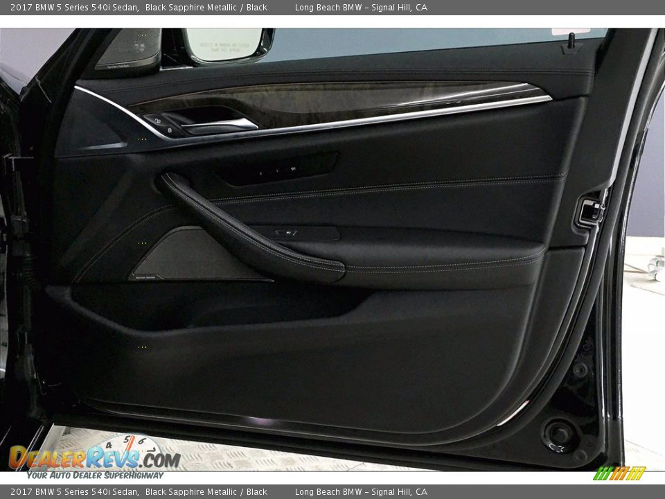 2017 BMW 5 Series 540i Sedan Black Sapphire Metallic / Black Photo #24
