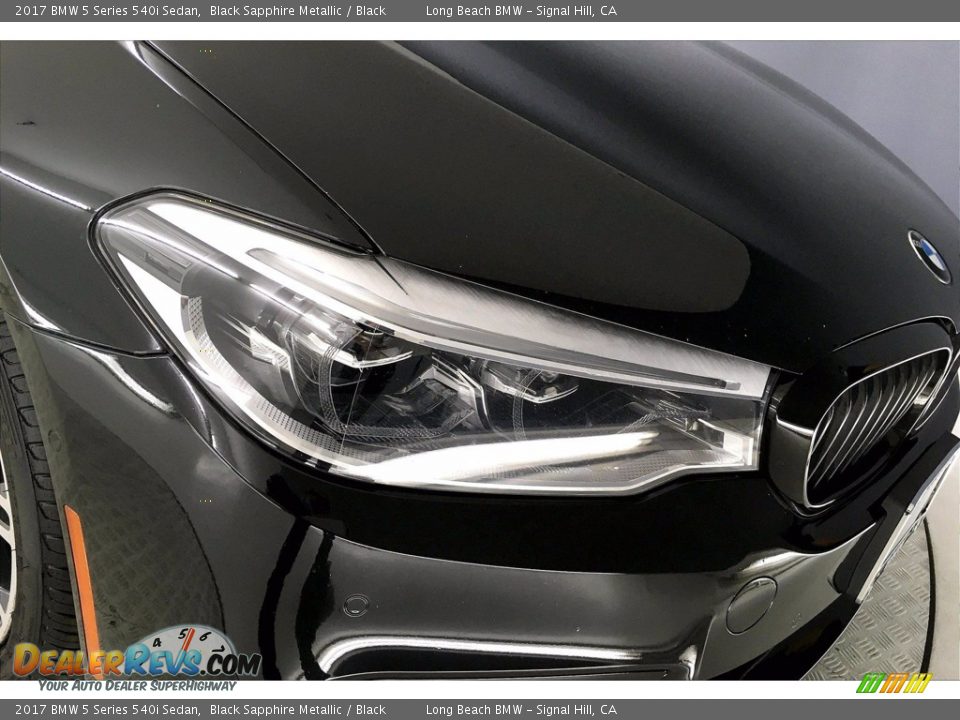 2017 BMW 5 Series 540i Sedan Black Sapphire Metallic / Black Photo #26
