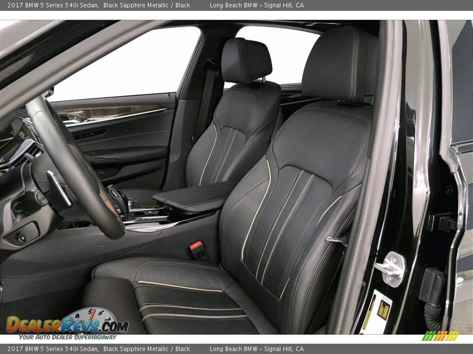 2017 BMW 5 Series 540i Sedan Black Sapphire Metallic / Black Photo #28