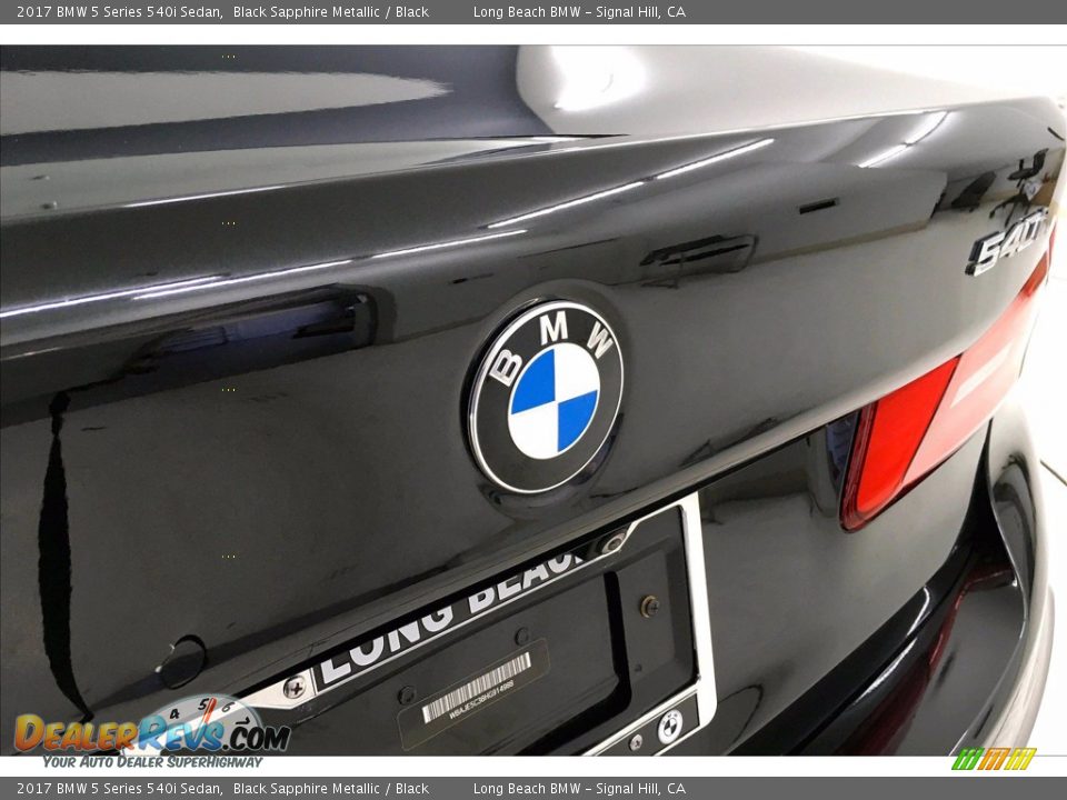 2017 BMW 5 Series 540i Sedan Black Sapphire Metallic / Black Photo #34