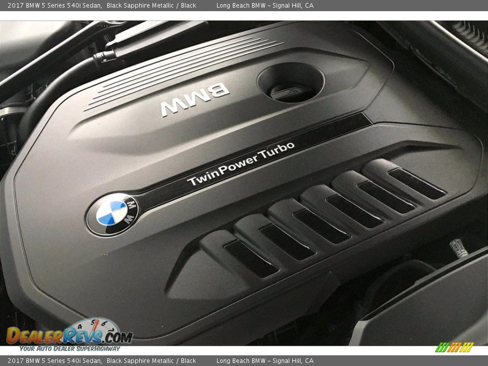 2017 BMW 5 Series 540i Sedan Black Sapphire Metallic / Black Photo #35
