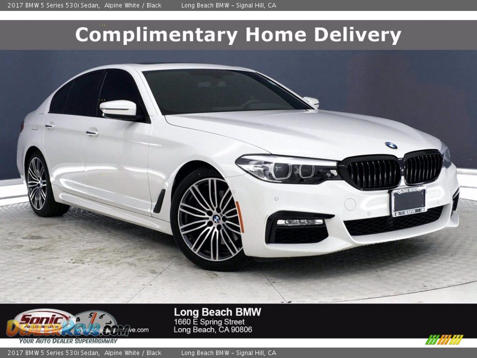 2017 BMW 5 Series 530i Sedan Alpine White / Black Photo #1