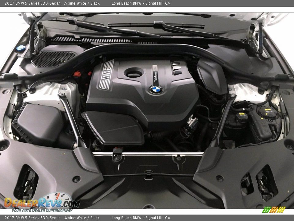 2017 BMW 5 Series 530i Sedan Alpine White / Black Photo #9