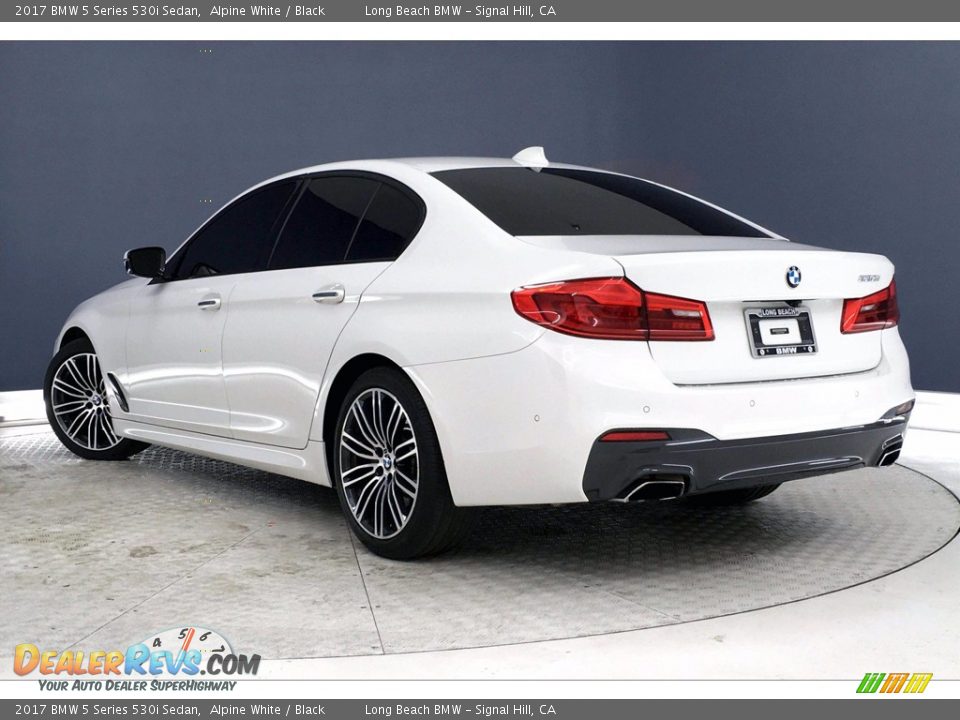 2017 BMW 5 Series 530i Sedan Alpine White / Black Photo #10