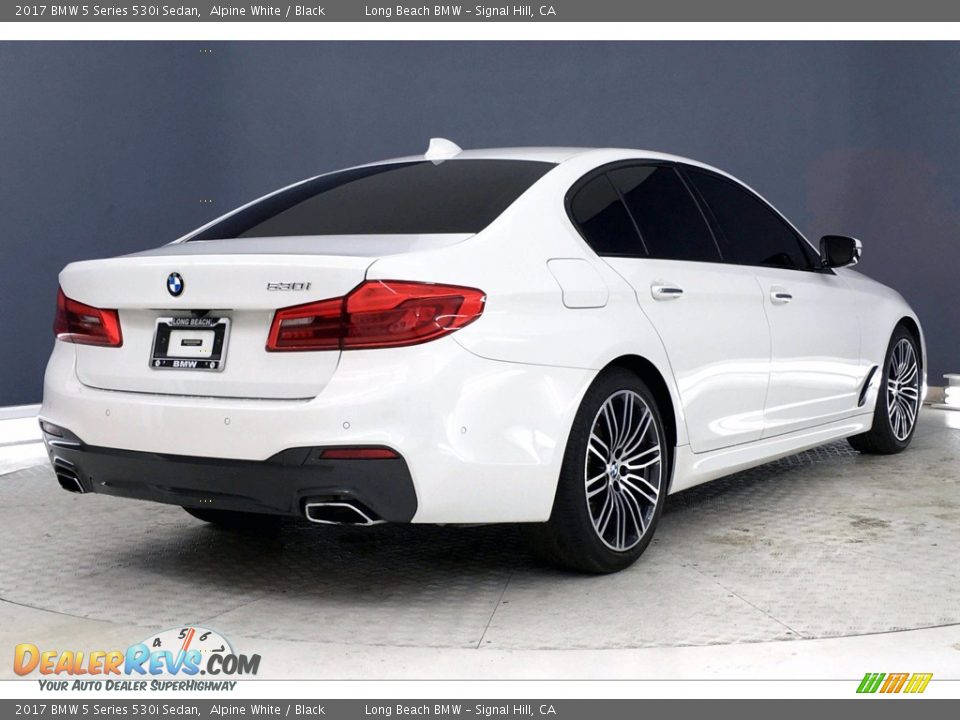 2017 BMW 5 Series 530i Sedan Alpine White / Black Photo #13