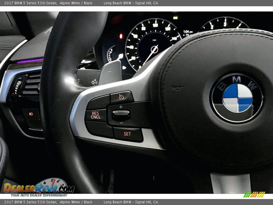 2017 BMW 5 Series 530i Sedan Alpine White / Black Photo #18
