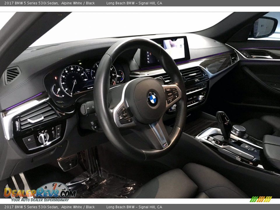 2017 BMW 5 Series 530i Sedan Alpine White / Black Photo #21