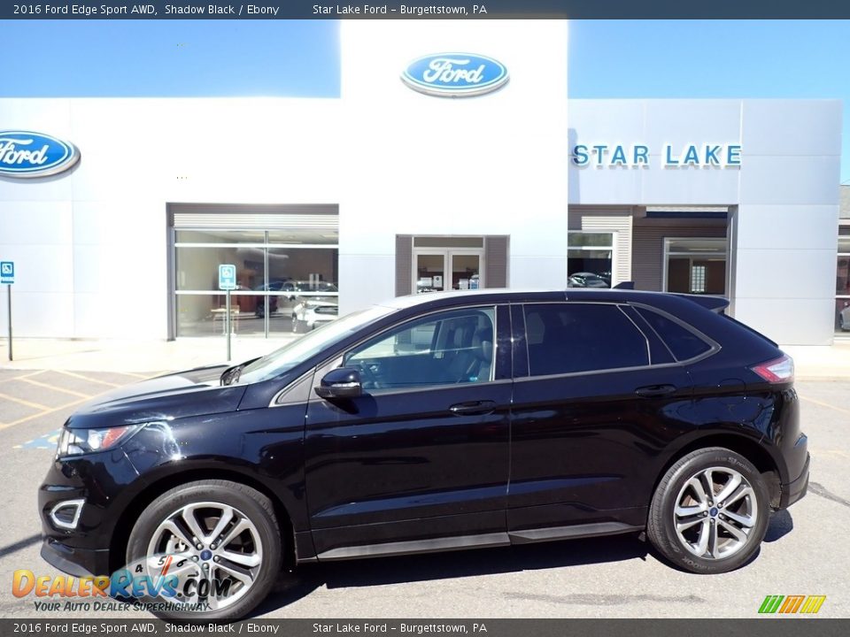 2016 Ford Edge Sport AWD Shadow Black / Ebony Photo #1