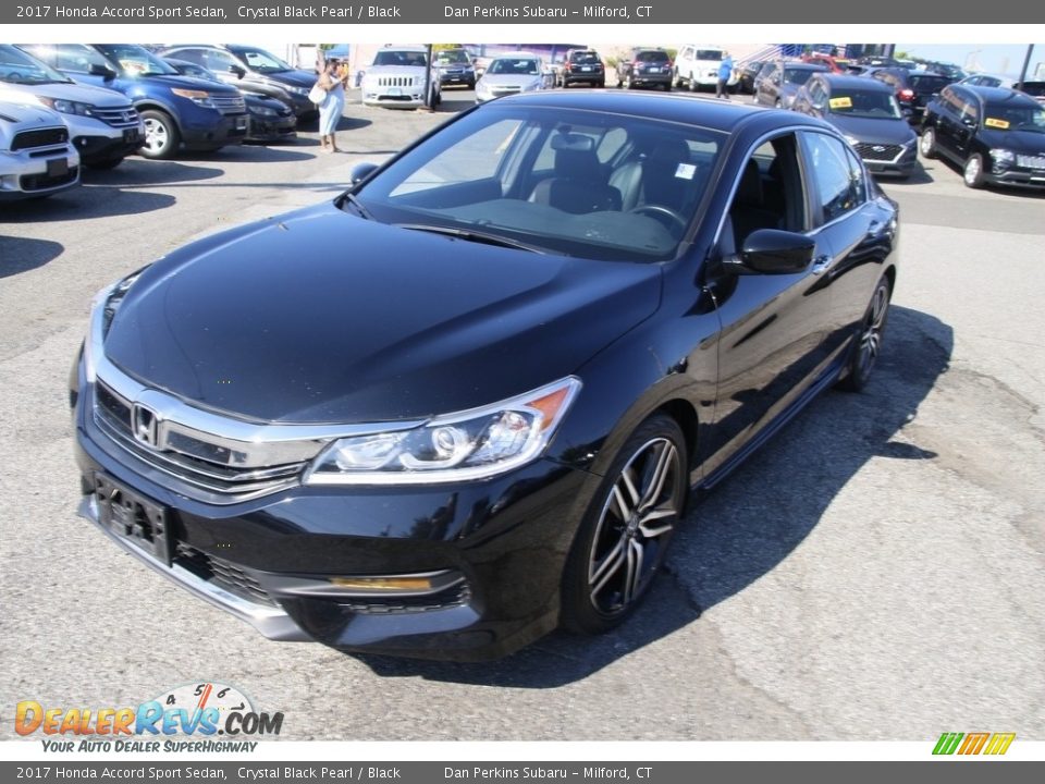 2017 Honda Accord Sport Sedan Crystal Black Pearl / Black Photo #1