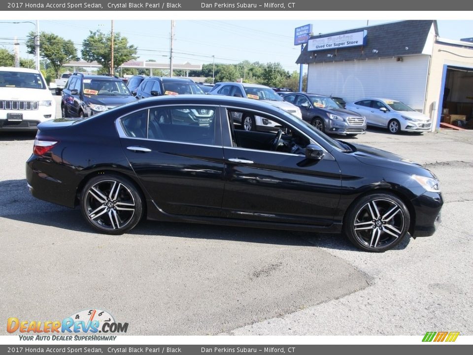 2017 Honda Accord Sport Sedan Crystal Black Pearl / Black Photo #4