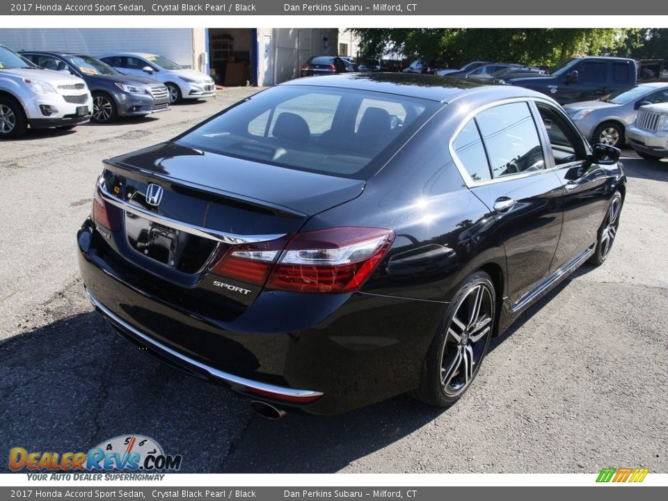 2017 Honda Accord Sport Sedan Crystal Black Pearl / Black Photo #5