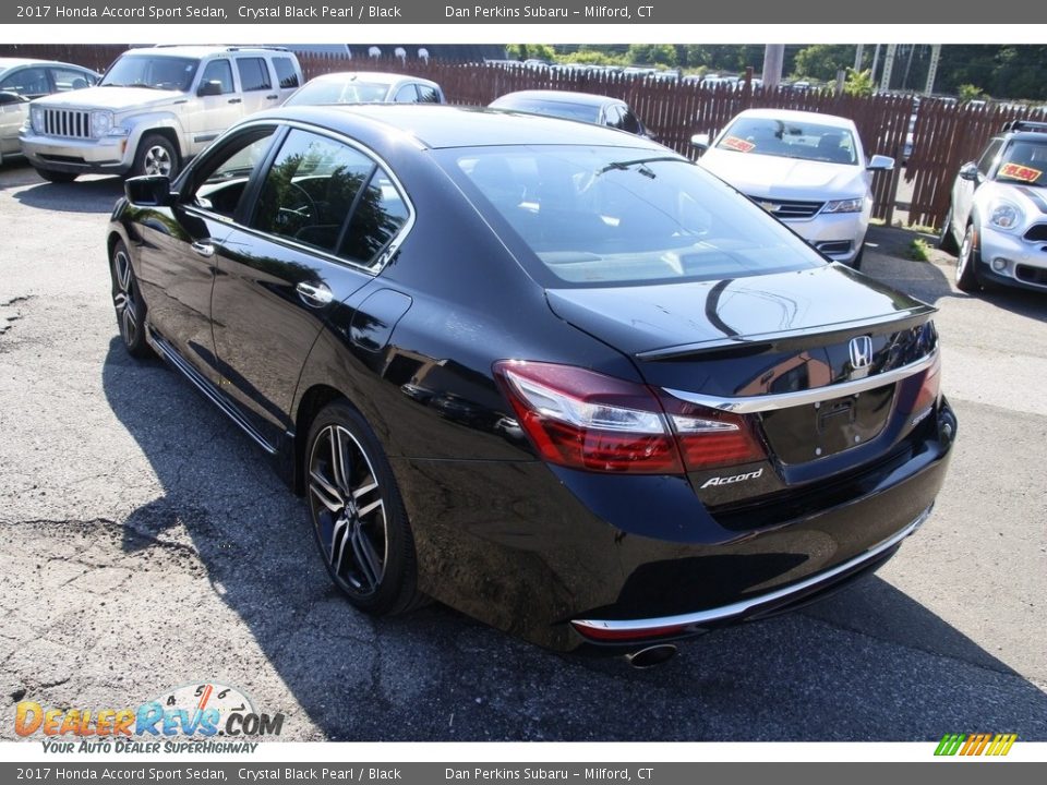 2017 Honda Accord Sport Sedan Crystal Black Pearl / Black Photo #7
