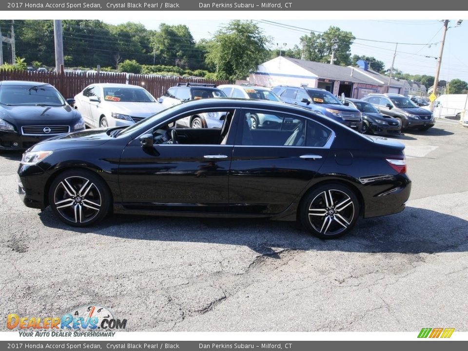 2017 Honda Accord Sport Sedan Crystal Black Pearl / Black Photo #8