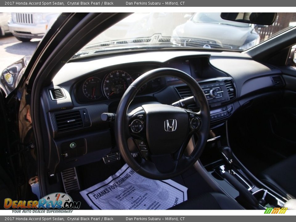 2017 Honda Accord Sport Sedan Crystal Black Pearl / Black Photo #10