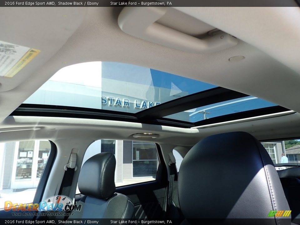 2016 Ford Edge Sport AWD Shadow Black / Ebony Photo #16