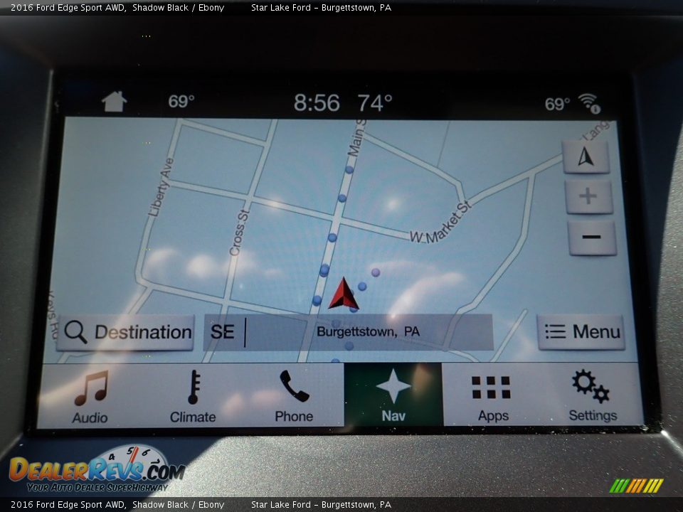 2016 Ford Edge Sport AWD Shadow Black / Ebony Photo #17