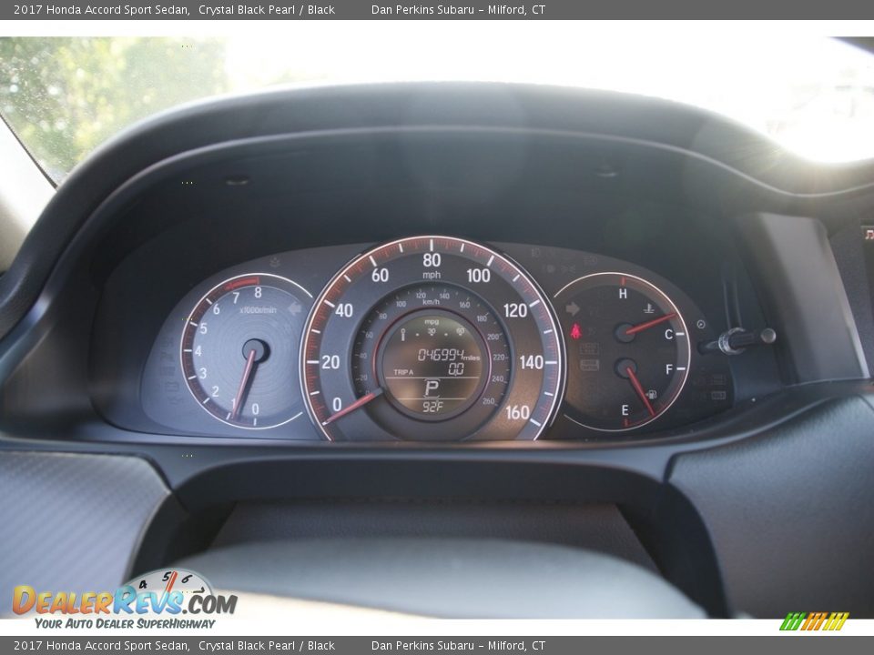 2017 Honda Accord Sport Sedan Crystal Black Pearl / Black Photo #17