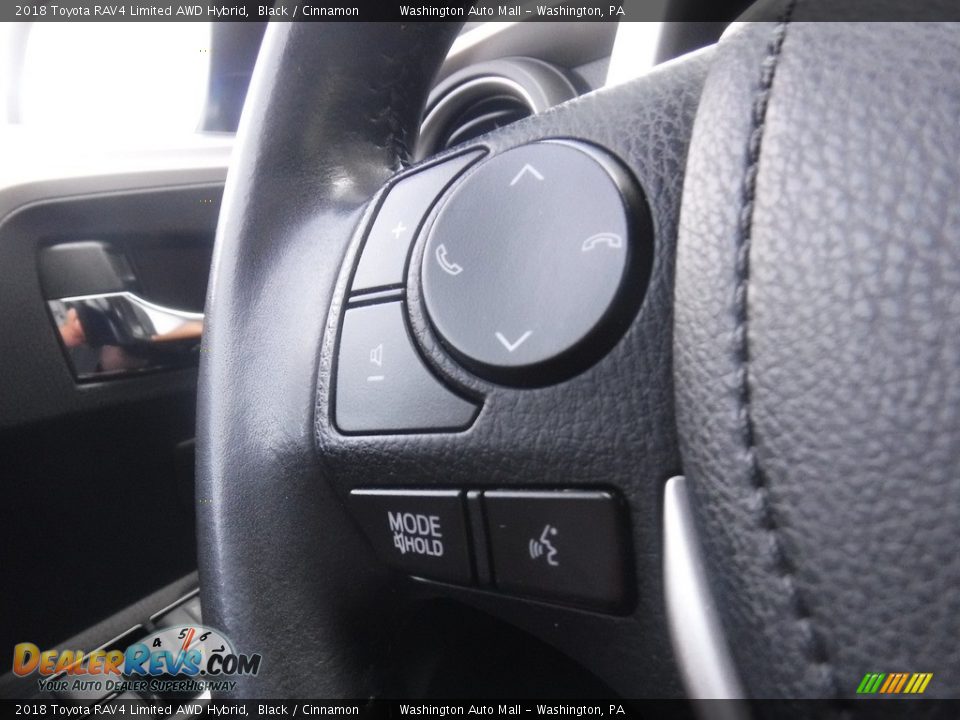 2018 Toyota RAV4 Limited AWD Hybrid Black / Cinnamon Photo #5