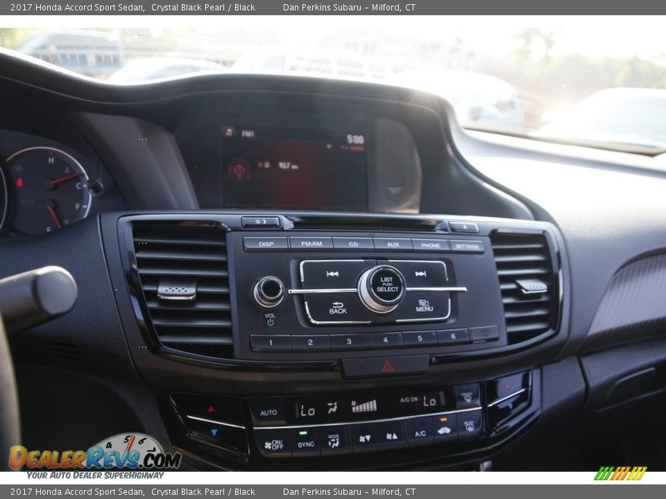2017 Honda Accord Sport Sedan Crystal Black Pearl / Black Photo #18