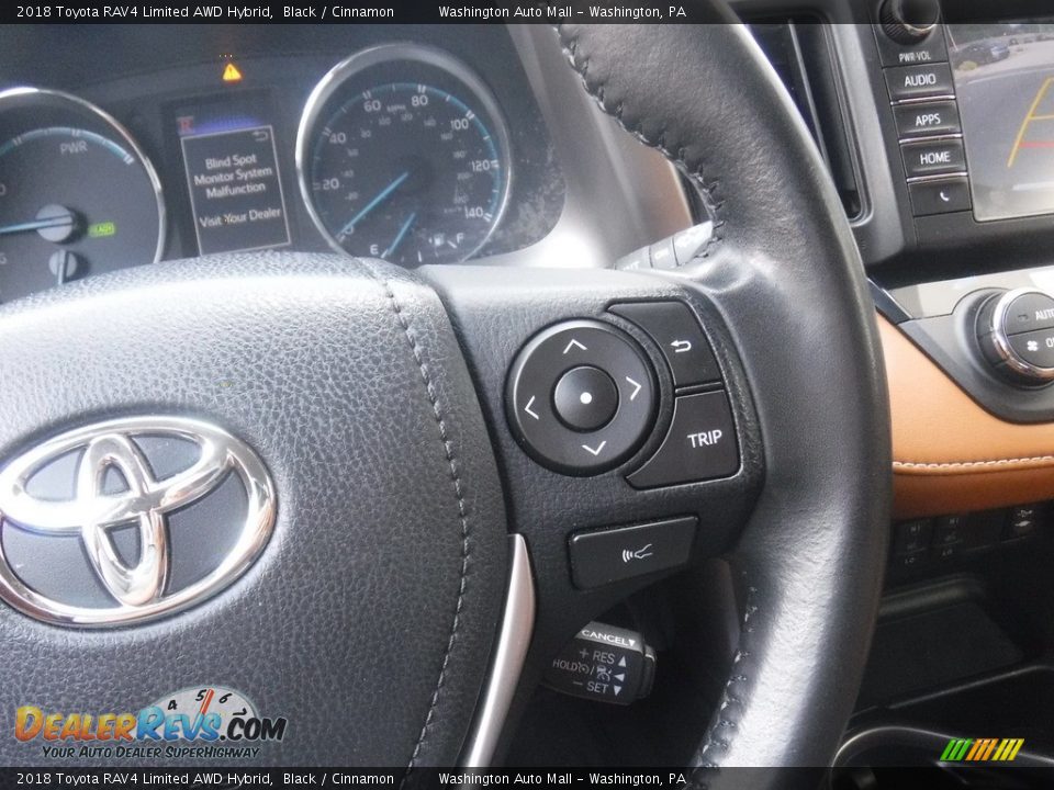 2018 Toyota RAV4 Limited AWD Hybrid Black / Cinnamon Photo #6