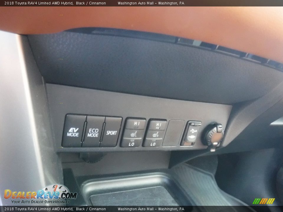 2018 Toyota RAV4 Limited AWD Hybrid Black / Cinnamon Photo #7