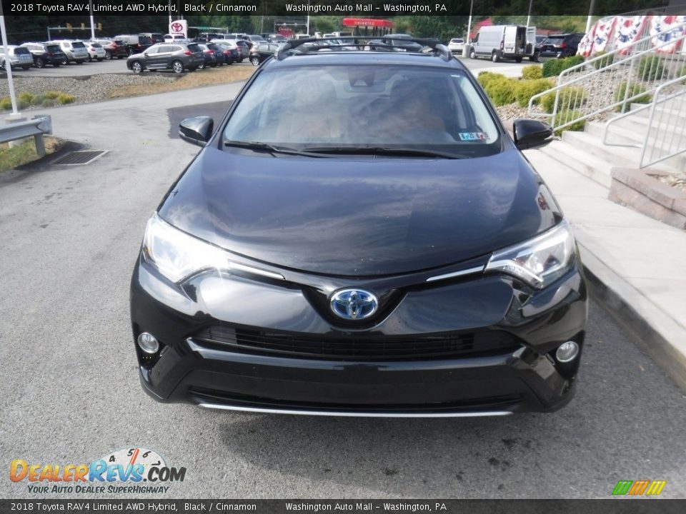 2018 Toyota RAV4 Limited AWD Hybrid Black / Cinnamon Photo #11